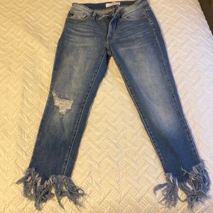 Kancan jean with fringe